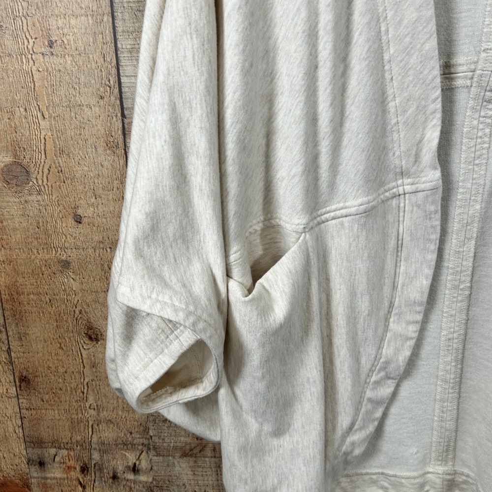 Athleta Cocoon Cardigan Wrap XS Cream Open Front Dolman Sleeve Athleisure Gym - Picture 2 of 6